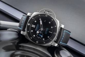 Thumbnail von Panerai Luminor Submersible Stahl Automatik Herrenuhr PAM00683 B&P