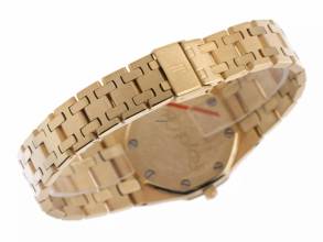 Thumbnail von Audemars Piguet Royal Oak Lady 18kt Gelbgold Diamanten Ref.6008BA 1988 Full Set wie Neu Vintage