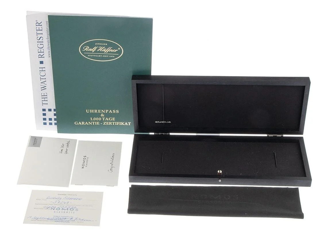  NOMOS Ludwig Glashütte Jubiläumsuhr Ludwig für Siemens Ref.207 2020 Full Set Ungetragen Vintage Jubiläumsuhr Ludwig für Siemens 