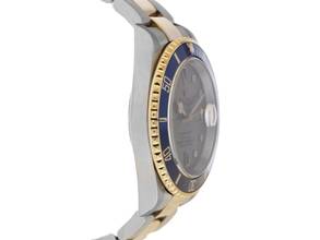 Thumbnail von Rolex Submariner Date Sultan Ref.16613 2003 Full Set gut Vintage Submariner Date Sultan 18kt Gelbgold Diamanten Saphire