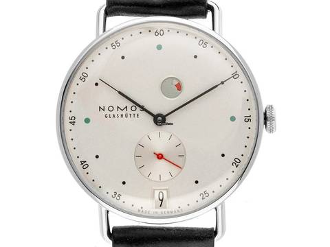  NOMOS Metro Datum Gangreserve Glashütte Metro Date Ref.1101 2025 Full Set Neu Metro Date Gangreserve 