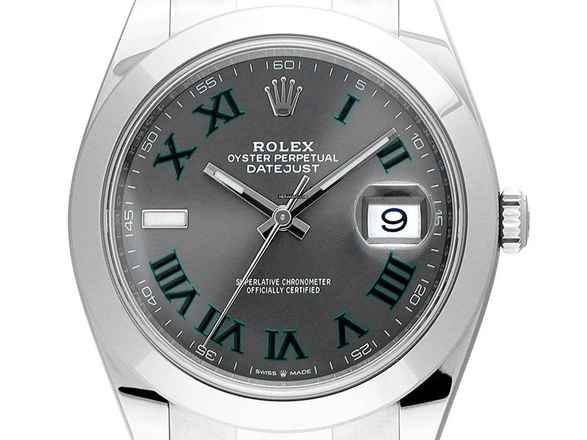  Rolex Datejust 41 Wimbledon Ref.126300 2024 Full Set Ungetragen 