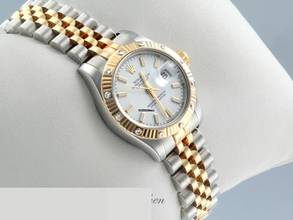 Thumbnail von Rolex Lady-Datejust 179313 Stahl Gelbgold 750 Diamanten Automatik Stainless Steel 18kt Yellow Gold White Dial Oyster-band Chronometer