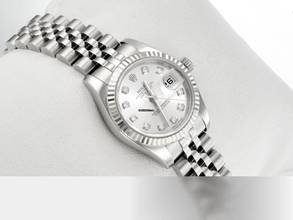 Thumbnail von Rolex Lady-Datejust Stahl Weissgold 750 179174 2014 Diamanten Automatik Stainless Steel 18kt White Gold Jubilé-band Chronometer Oyster