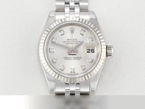  Rolex Lady-Datejust Stahl Weissgold 750 179174 2014 Diamanten Automatik Stainless Steel 18kt White Gold Jubilé-band Chronometer Oyster 