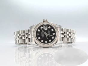 Thumbnail von Rolex Lady-Datejust 179174 2016 Stahl Weissgold 750 Diamanten Automatik Stainless Steel 18kt White Gold Jubilé-band Chronometer Oyster Black Dial