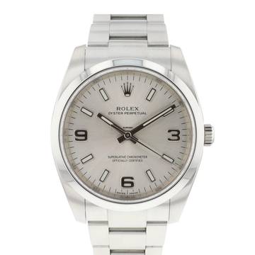  Rolex Oyster Perpetual 34 Silver Dial 