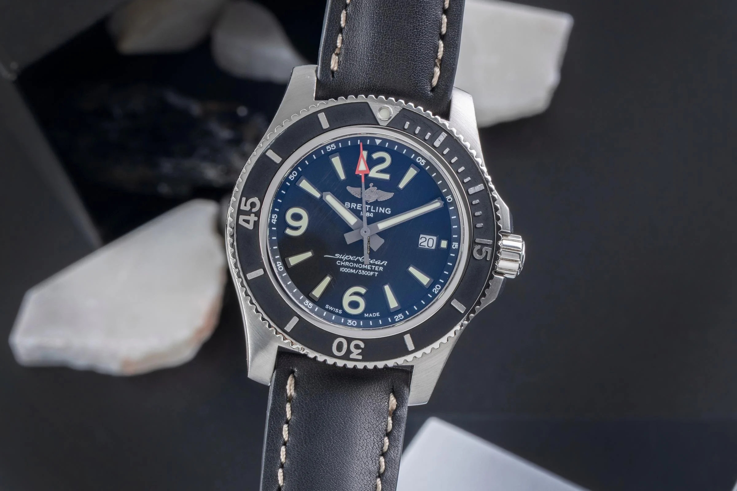  Breitling Superocean 44 Stahl Automatik Herrenuhr Ref. A17367 Klassiker 