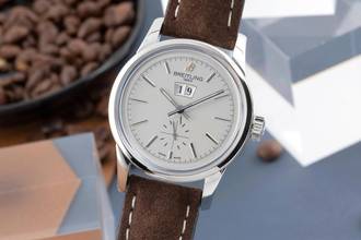 Thumbnail von Breitling Transocean 38 Edelstahl Automatik Herrenuhr Ref. A1631012/G781 B&P