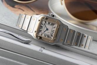 Thumbnail von Cartier Santos Galbée Lady Stahl / Gold Ref. W20012C4 1567 B&P 2001