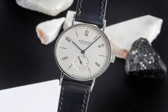  NOMOS Tangente Glashütte Tangente Edelstahl Handaufzug Herrenuhr Ref. 101 Box & Papiere 