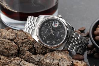 Thumbnail von Rolex Datejust 36 Computer Dial Stahl / Weissgold Oyster Ref. 116234 B&P 2007