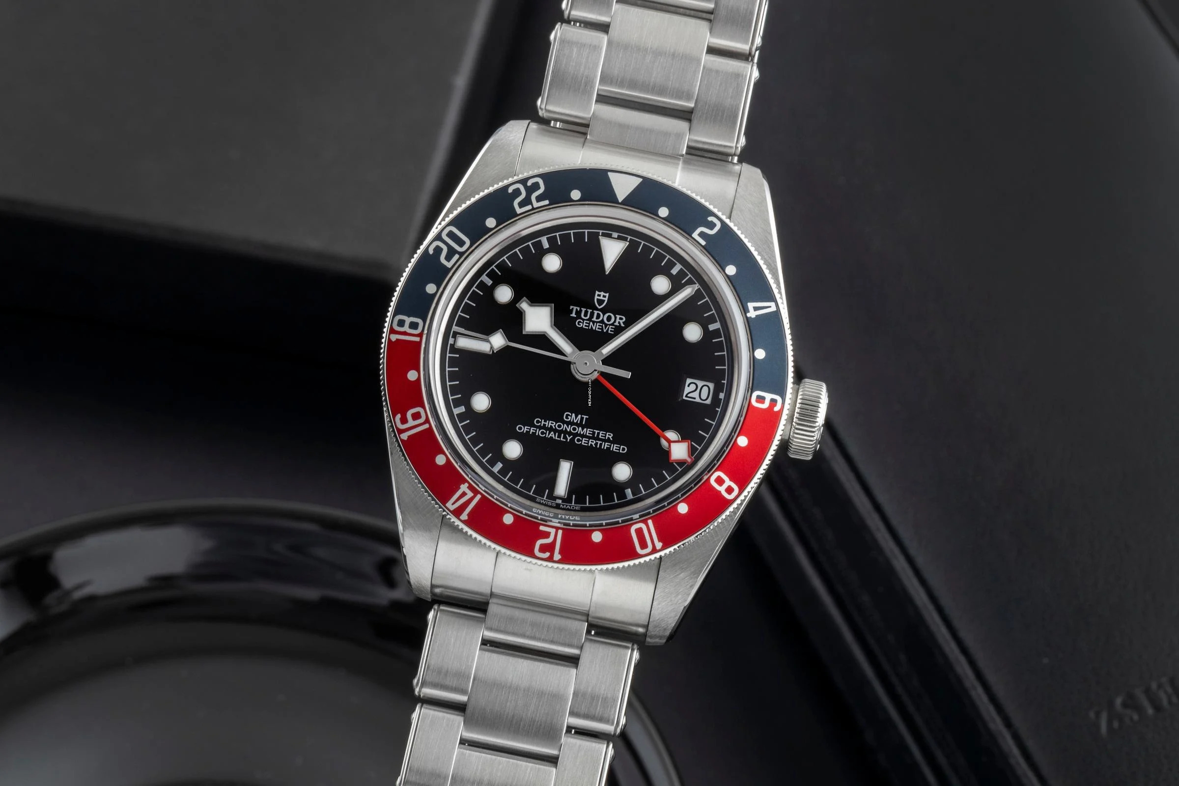  Tudor Black Bay GMT Edelstahl Automatik Herrenuhr Ref. 79830RB-0001 B&P 