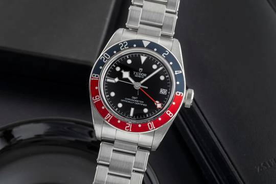  Tudor Black Bay GMT Edelstahl Automatik Herrenuhr Ref. 79830RB-0001 B&P 