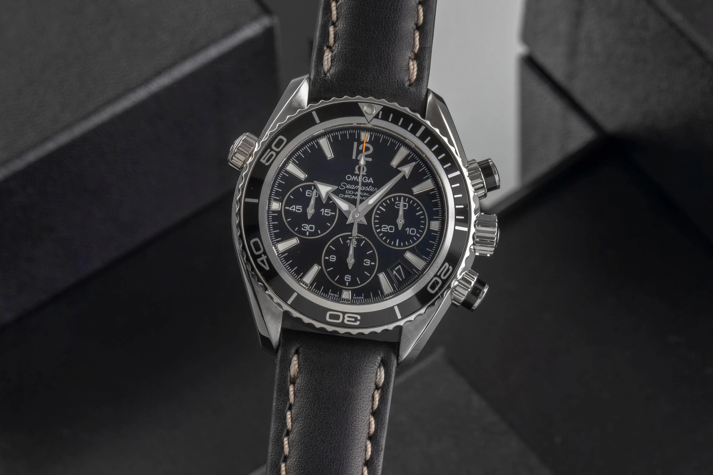 Omega Seamaster Planet Ocean Chronograph Stahl Automatik Ref. 222.32.38.50.01.001 B&P