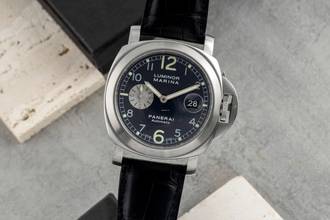 Thumbnail von Panerai Luminor Marina Automatic Edelstahl Automatik Herrenuhr Ref. PAM00086 Papiere 2001