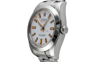 Thumbnail von Rolex Milgauss White Dial Oyster Edelstahl Automatik Herren Ref. 116400 B&P 2008