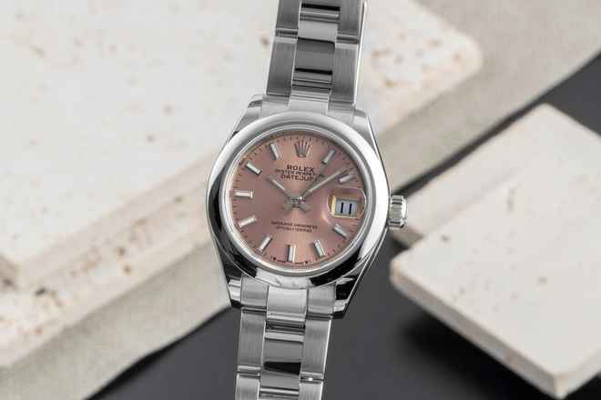  Rolex Lady-Datejust 28 Pink Dial Automatik Damenuhr Oyster Perpetual Ref. 279160 B&P 
