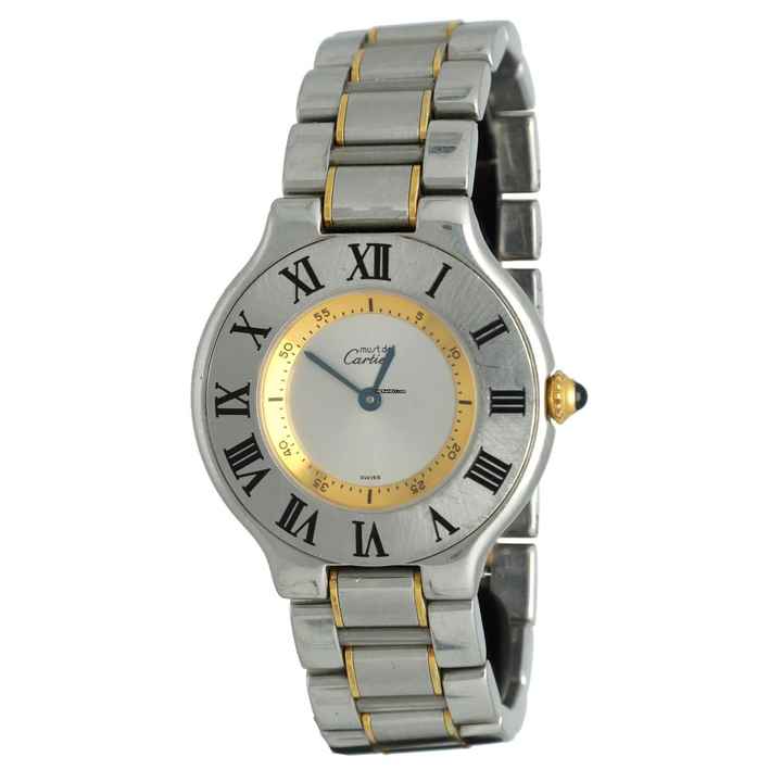  Cartier 21 Must de Cartier Gold Steel 