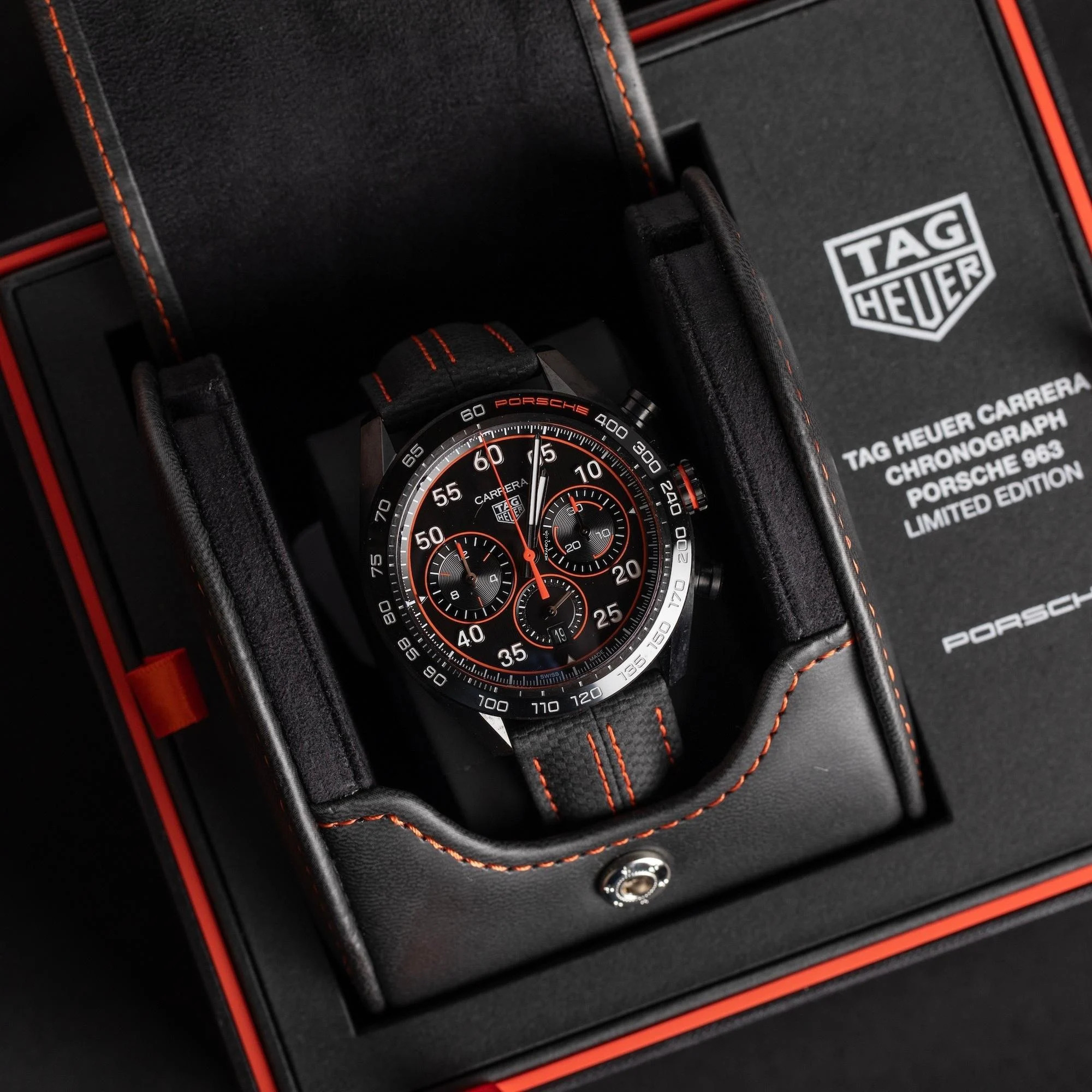TAG Heuer Carrera Porsche Chronograph Special Edition Limited Edition Full Set