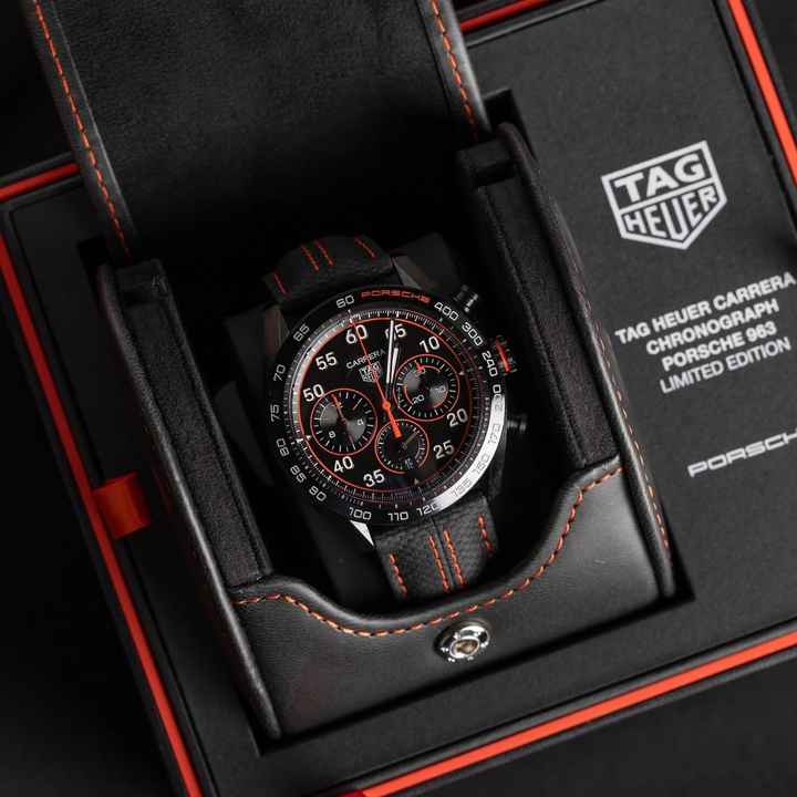  TAG Heuer Carrera Porsche Chronograph Special Edition Limited Edition Full Set 