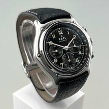 Thumbnail von Ebel Le Modulor 1911 Chronograph Automatik Edelstahl Lederarmband mit Faltschließe Erstbesitz Full Set - Box Garantiekarte Siegel und s. Papiere