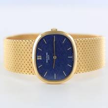 Thumbnail von Patek Philippe Ellipse d'Or VINTAGE//BLUE LINEN DIAL//18KT YELLOW GOLD//REF.3545/2 # IK