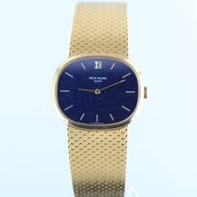 Thumbnail von Patek Philippe Ellipse d'Or VINTAGE//BLUE LINEN DIAL//18KT YELLOW GOLD//REF.3545/2 # IK