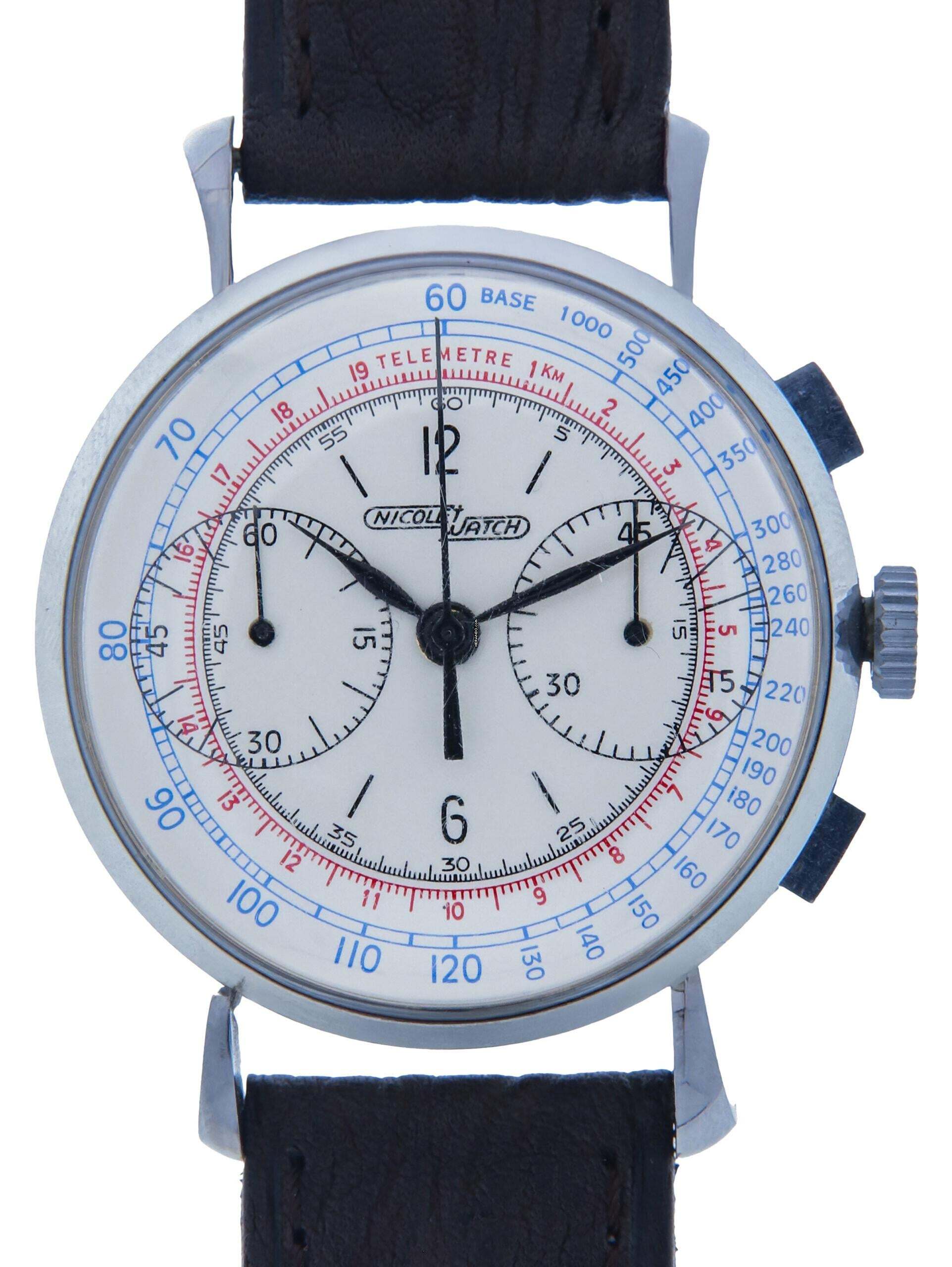 Nicolet Hahn Cal. 39 Stainless Steel 1950s