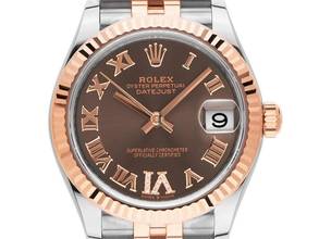 Thumbnail von Rolex Datejust 31 Medium Ref.278271 2021 Full Set Ungetragen Datejust Medium Diamanten Schokobraun
