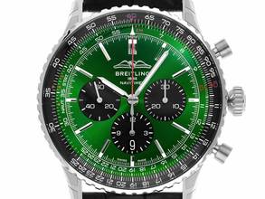 Thumbnail von Breitling Navitimer 1 B01 Chronograph Ref.AB0137241L1P1 2025 Full Set Ungetragen Navitimer B01 Chronograph Krokoleder Faltschließe