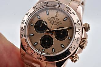 Thumbnail von Rolex Daytona Cosmograph 18k pink gold Sundust Dial 116505 LC100