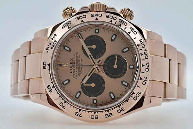  Rolex Daytona Cosmograph 18k pink gold Sundust Dial 116505 LC100 