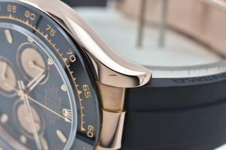 Thumbnail von Rolex Daytona Cosmograph 18k Rose Gold 116515LN Rubber Strap Oysterflex LC100