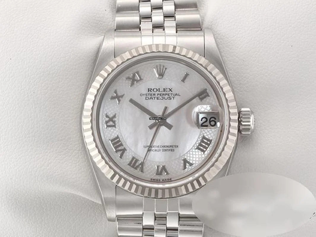  Rolex Datejust 31 Medium Datejust 31 Mm 78274 2002 Stahl Weissgold 750 Perlmutt Automatik Stainless Steel 18kt White Gold Jubilé-band Chronometer Oyster 