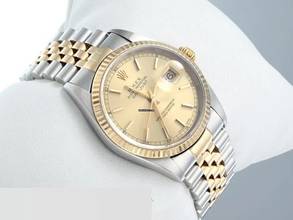 Thumbnail von Rolex Datejust 36 36mm 16233 2001 Edelstahl Gelbgold 750 Automatik Stahl Gold