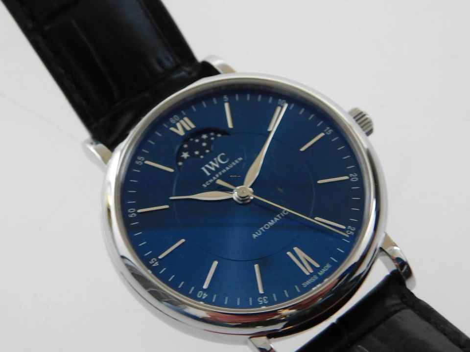  IWC Portofino Automatic Moon Phase 40 Herrenuhr mit original Papieren im Top Zustand IWC Warranty until 10 / 2028 