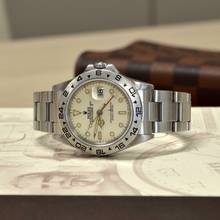 Thumbnail von Rolex Explorer II 16550 cream tritium dial 1985 Full Set