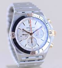 Thumbnail von Breitling Chronomat 42 Chronograph 42 mm Stahl Roségold Silver Dial Stahlband B+P
