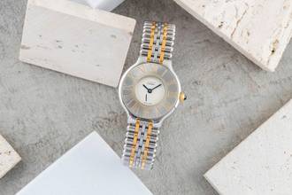 Thumbnail von Cartier 21 Must de Cartier SM Stahl / Gold Quarz Damenuhr Ref. W10051F4 B&P