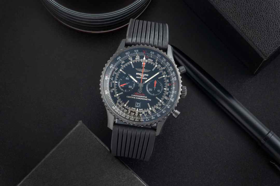  Breitling Navitimer 01 (46 MM) Blacksteel Automatik Ref. MB012822 B&P 2016 