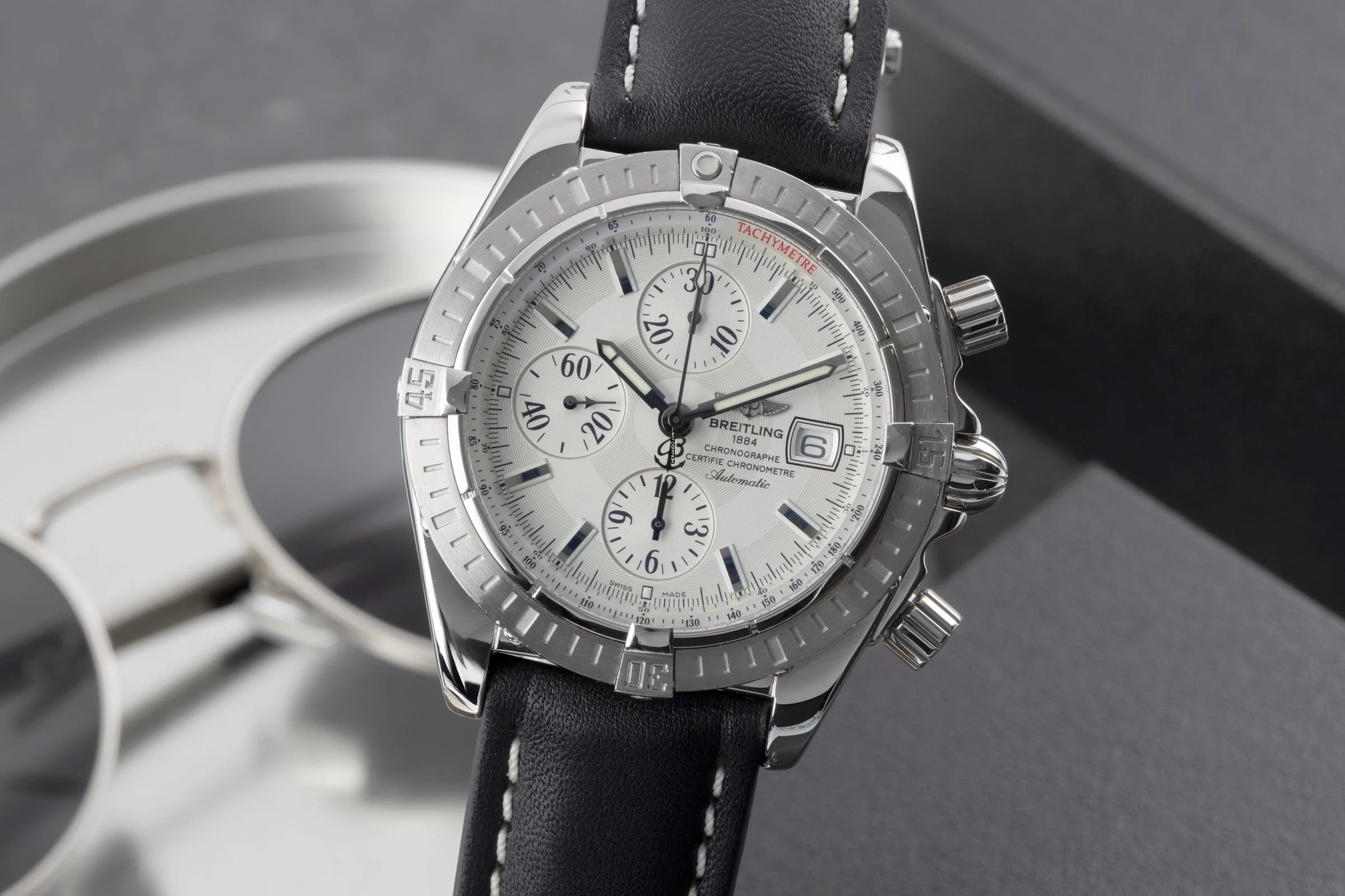  Breitling Chronomat Evolution Chronograph Stahl Automatik Ref. A1335611/G569 Papiere 