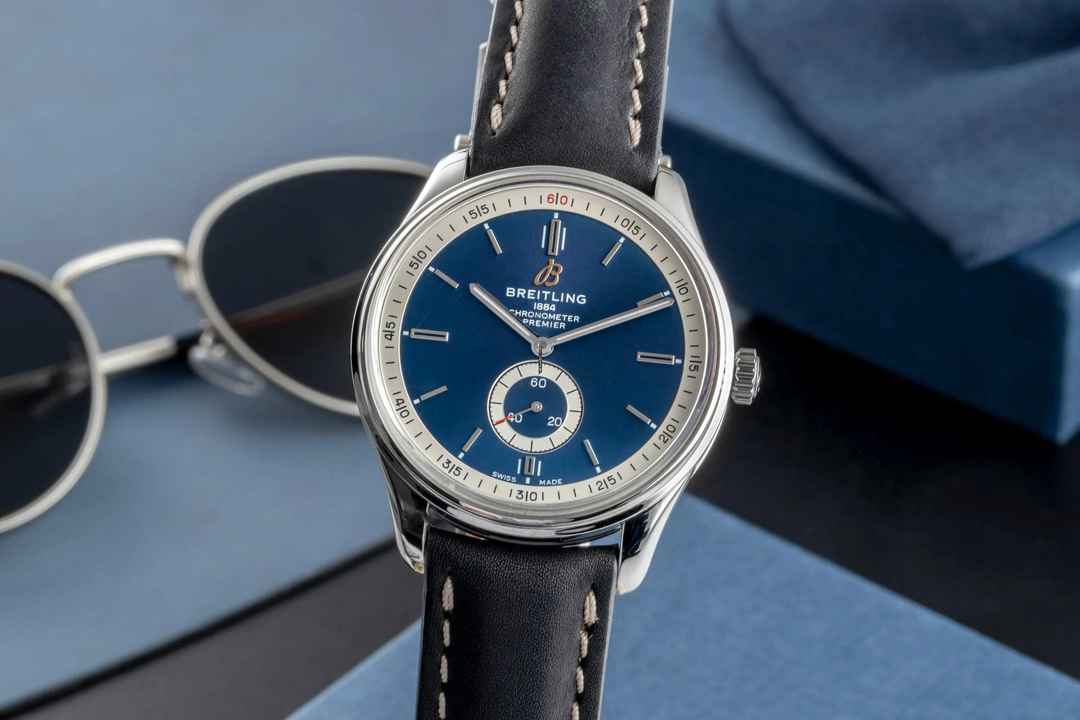  Breitling Premier Automatik 40 Stahl Herrenuhr Ref. A37340351C1P1 B&P 2019 