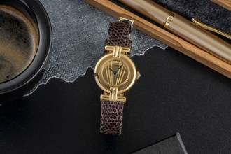 Thumbnail von Cartier Colisée must de Cartier Lady Vermeil 925 Silber Damenuhr Ref. 590002