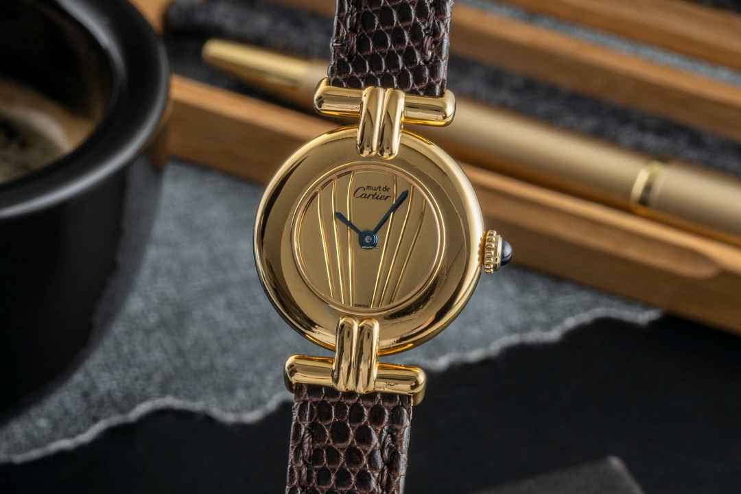  Cartier Colisée must de Cartier Lady Vermeil 925 Silber Damenuhr Ref. 590002 