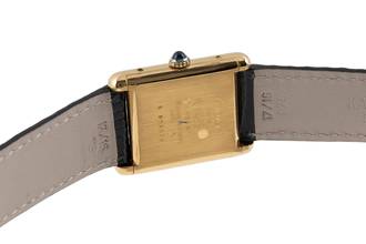 Thumbnail von Cartier Tank Vermeil must Tank GM Vermeil Ivory Dial Silber Herrenuhr Medium Handaufzug