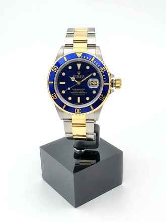  Rolex Submariner Date Steel gold bluesy Box + Papers 1997 