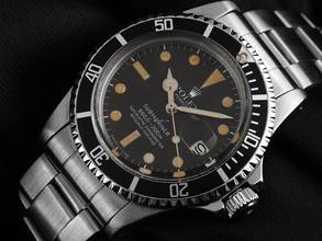 Thumbnail von Rolex Submariner Date Matte Dial Ref.1680 1975 Box&Beschreibung sehr gut Vintage Submariner Date Matte Dial open 6/9