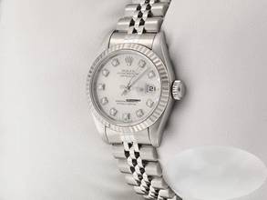 Thumbnail von Rolex Lady-Datejust Stahl Weissgold 750 Diamanten Automatik Gold Damen Stainless Steel 18kt White Gold Jubilé-band Chronometer Oyster