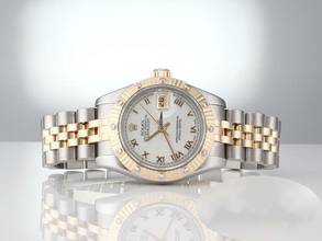 Thumbnail von Rolex Lady-Datejust 179313 Stahl Gelbgold 750 Perlmutt Diamanten Automatik Gold